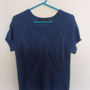 Fever Blue Short Sleeve Top